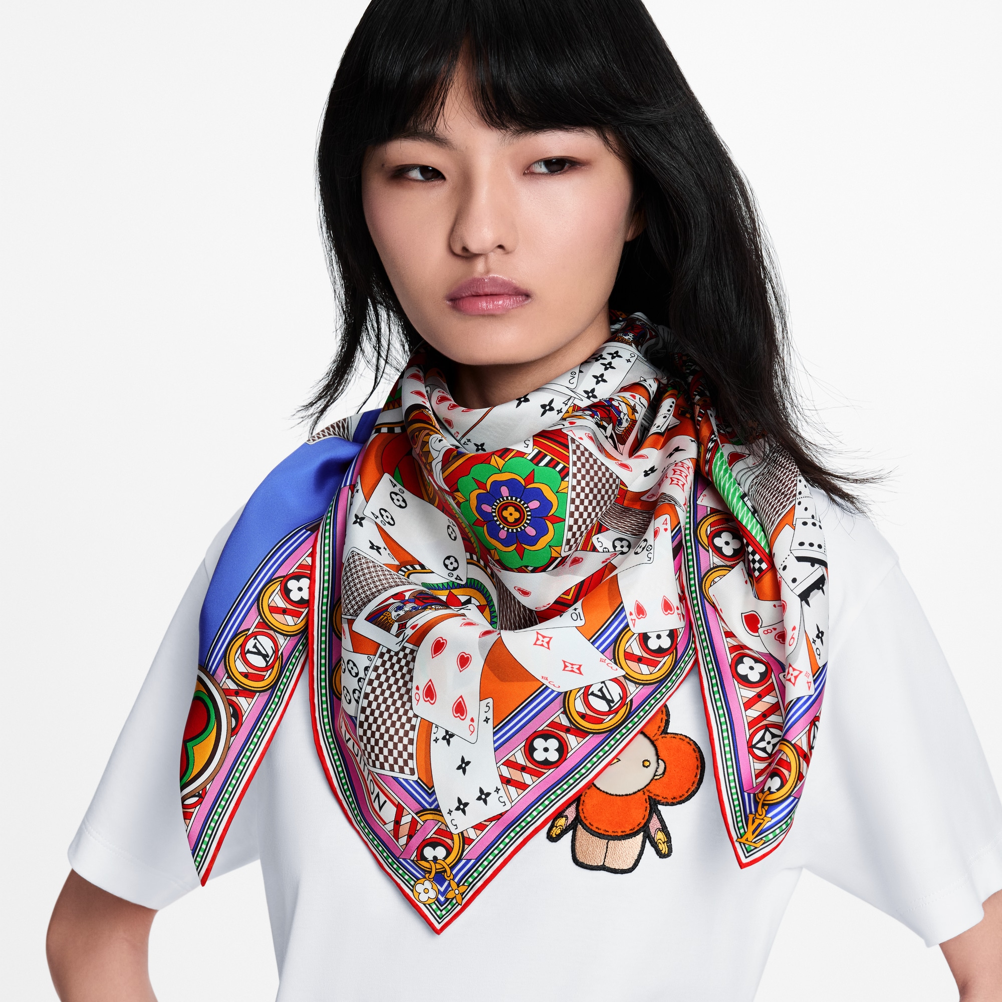 White Silk Squares and Bandeaus for Women | LOUIS VUITTON ®